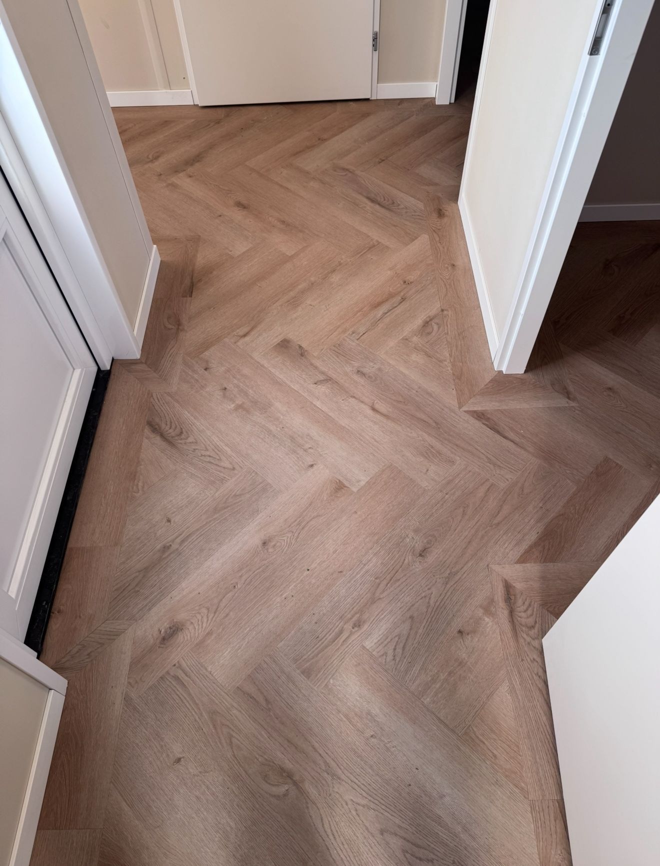 Visgraat patroon gang